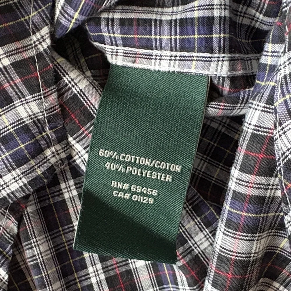 Ralph Lauren Boys Plaid Button-Down Shirt size 8